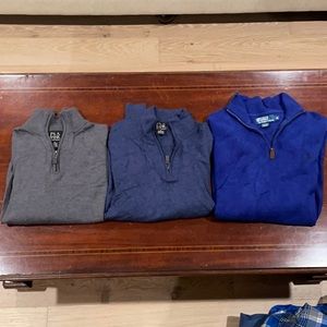 1/4 zips - Jos A Bank and Ralph Lauren